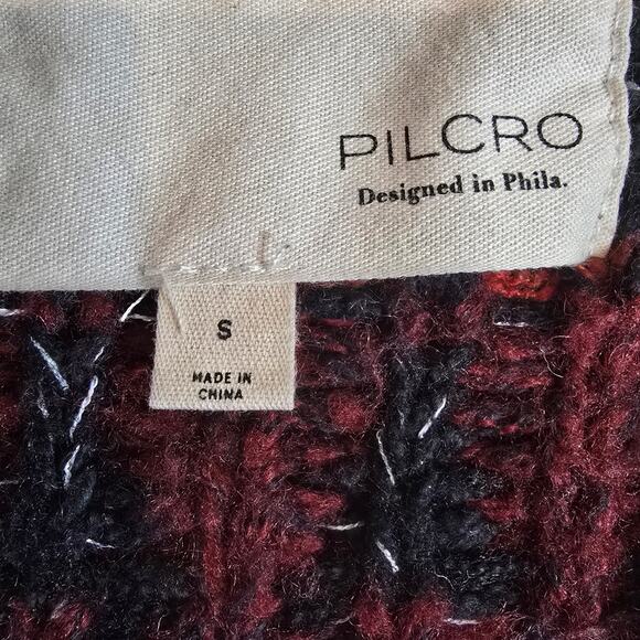 Pilcro by Anthropologie Peace Love Icon Zip Up Sweater Retails $168 - Picture 7 of 12